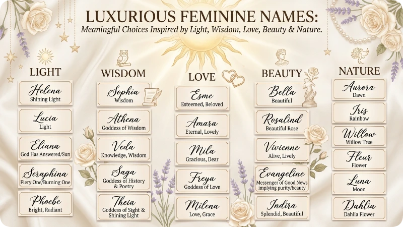 Fancy Female Names With Beautiful Meanings