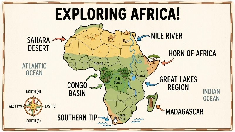 Map of Africa With Country Names: Labeled Map in 2026