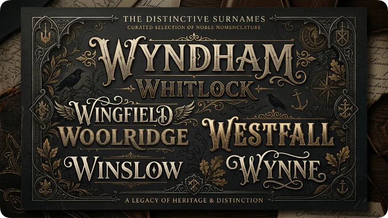 Rare and Unique Last Names Starting With W