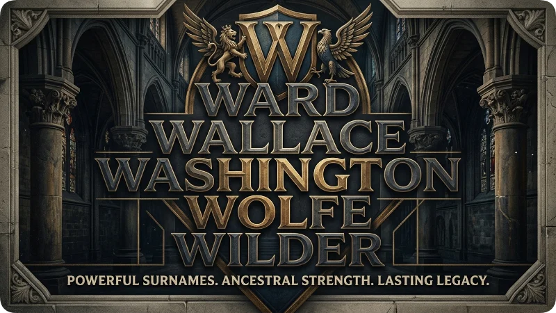 Strong and Powerful W Last Names